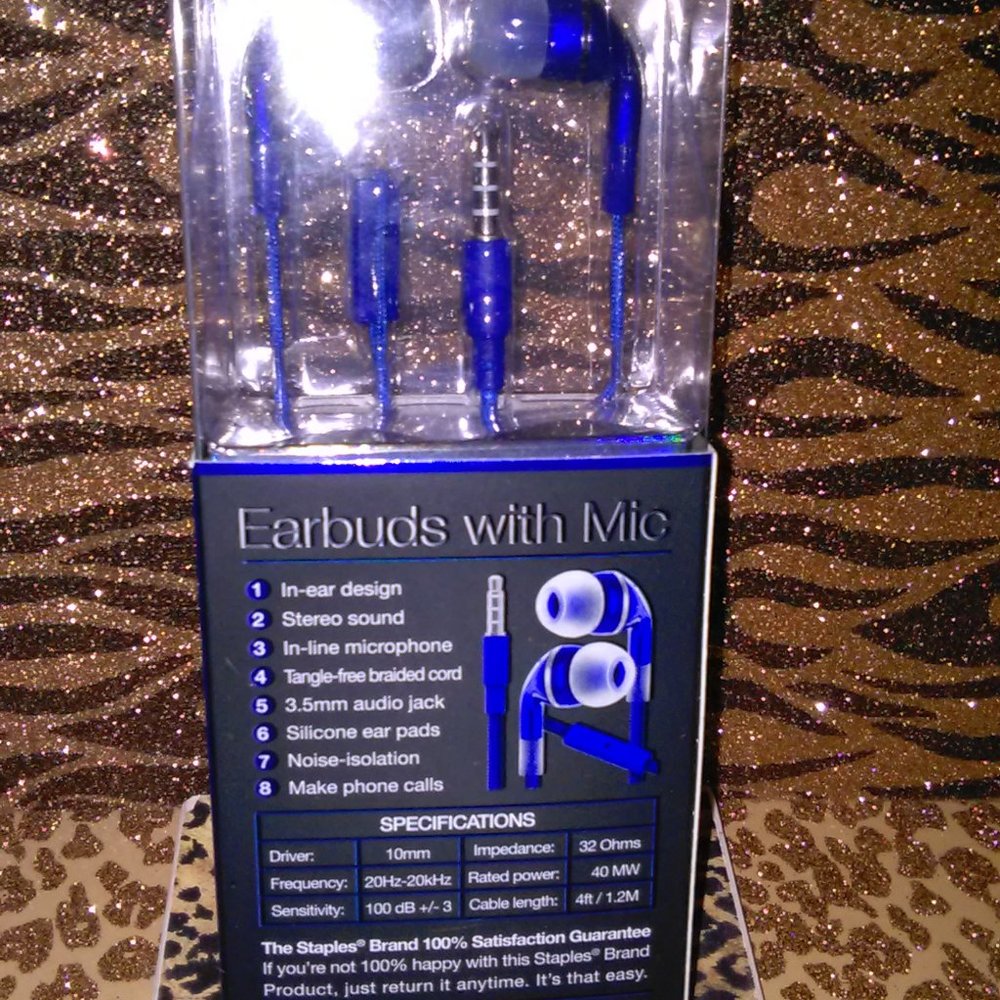Earbuds in blue NEW